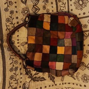 Lucky Brand Vintage patchwork tote bag